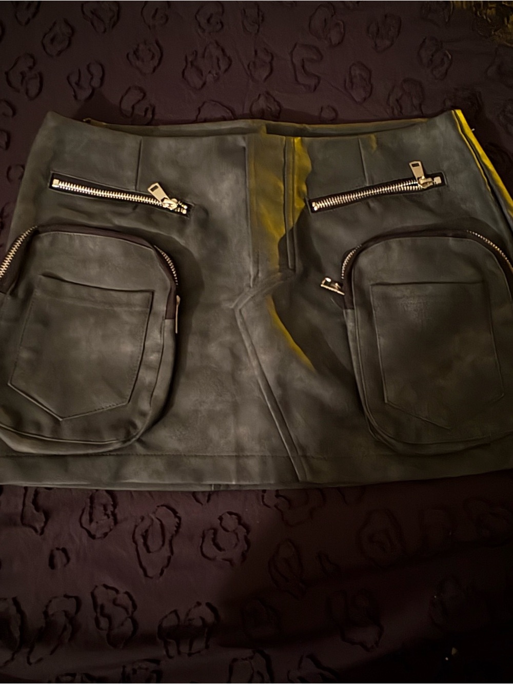 Fashion Nova Faux Leather Mini Skirt